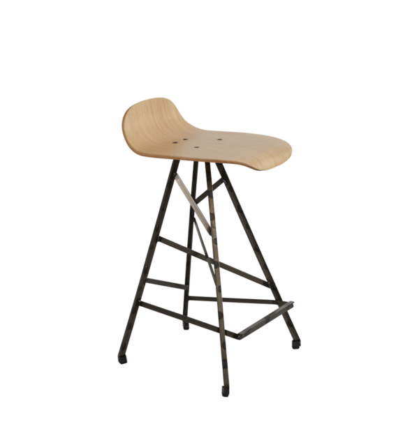 piramide barstoel wooden seat